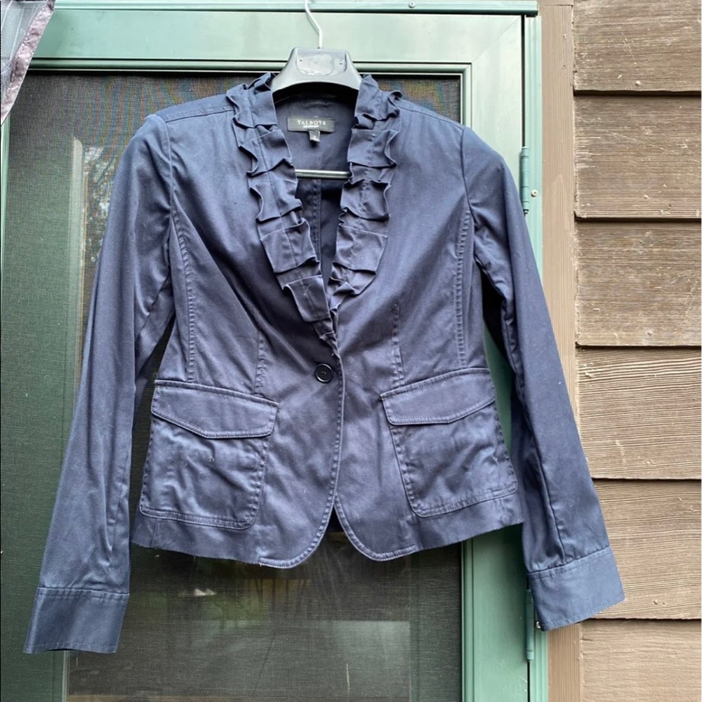 Talbots Blazer Navy Blue